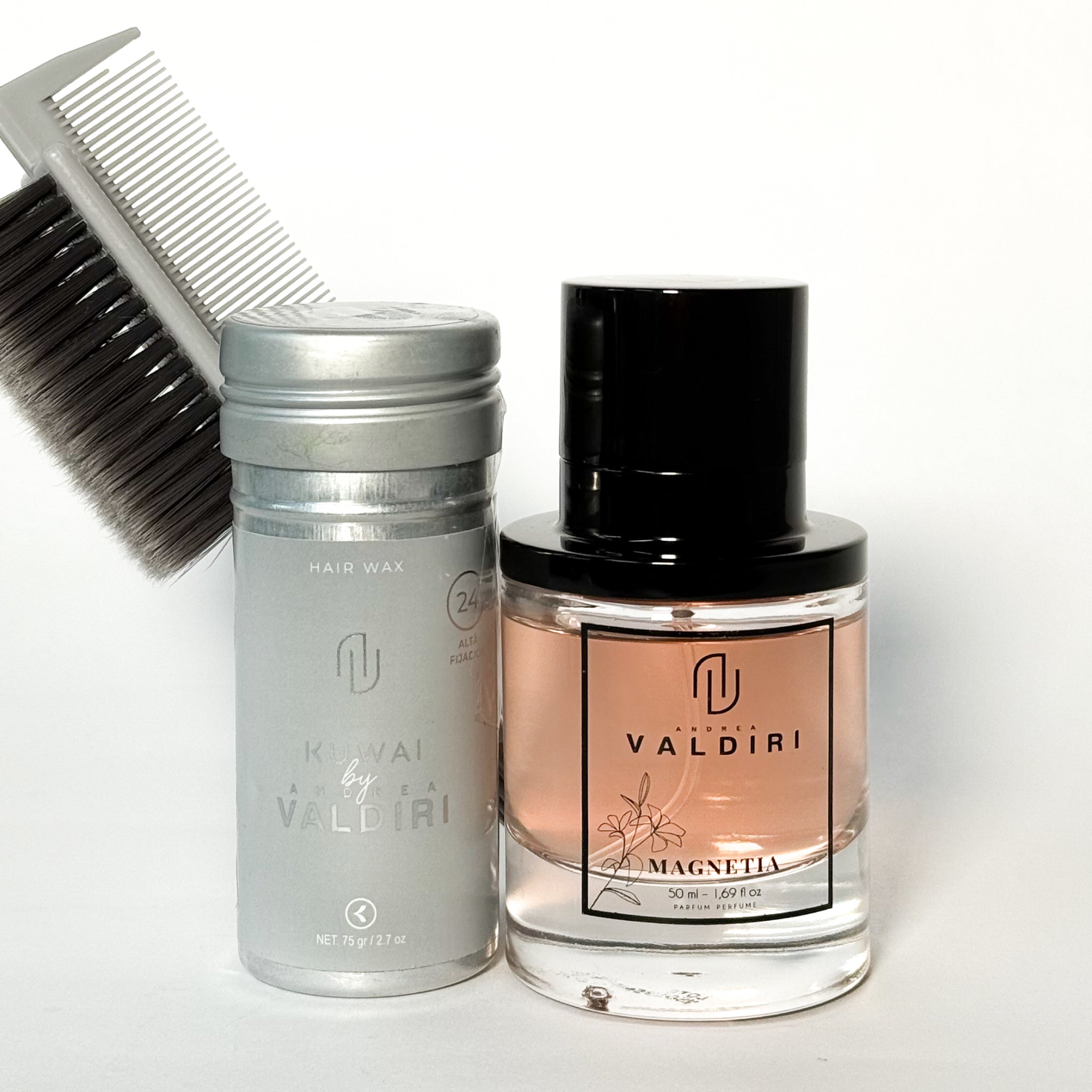 Combo Perfume MAGNETIA 50ML + Kit Cera Antifrizz